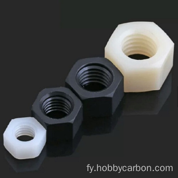 Swart en wyt Plastic Nylon Lock Nuts